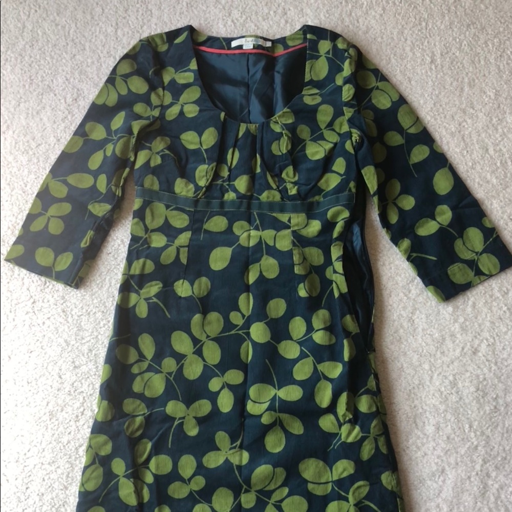 Boden Corduroy Printed Dress, Size 2